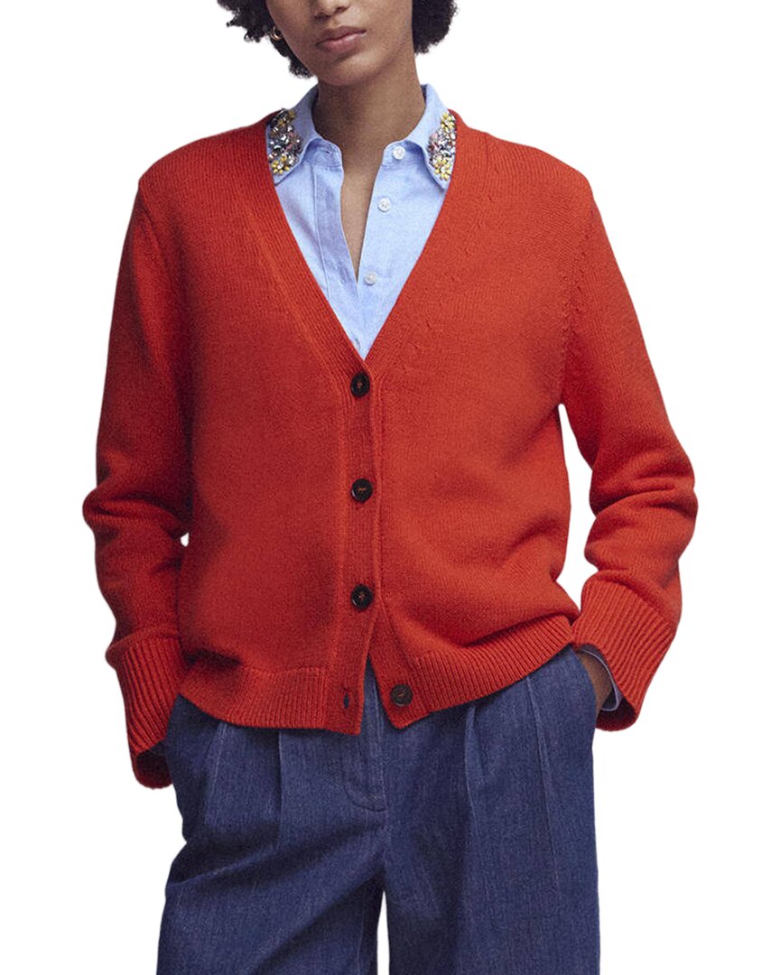 Boden | Womens | Lucy Relaxed Cardigan | Orange