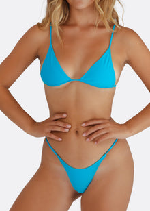 G Money Thong Bikini Bottom | Capri Blue
