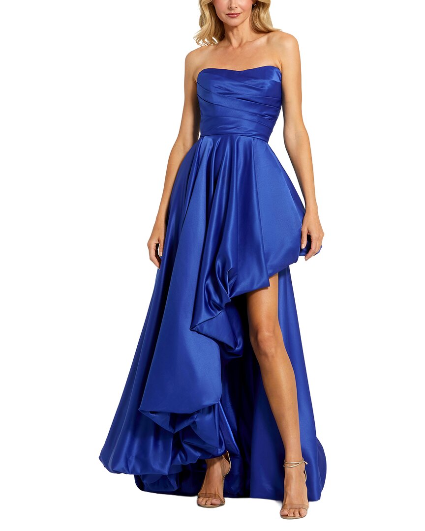 Mac Duggal | Womens | Slit Long Dress | Blue