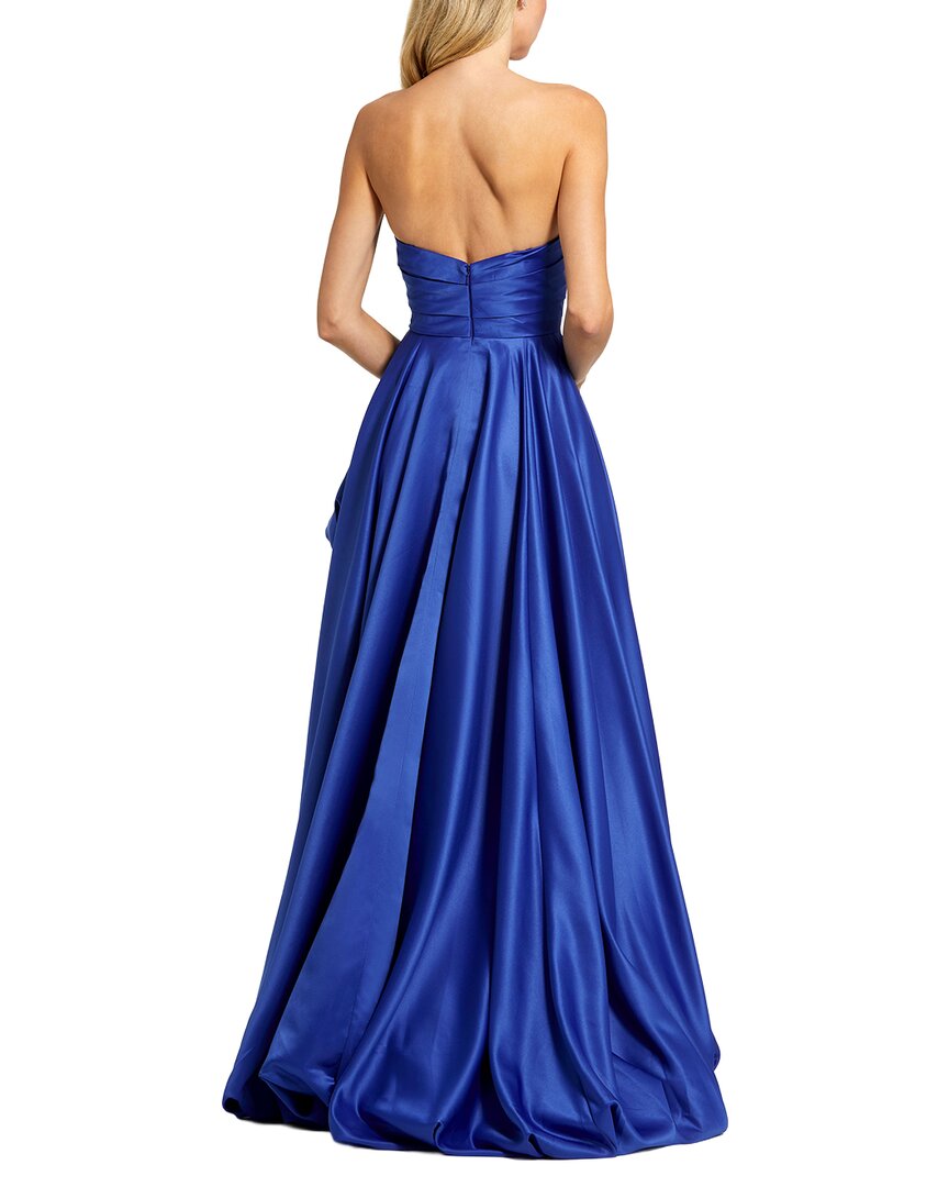 Mac Duggal | Womens | Slit Long Dress | Blue