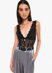 Carlotta Bodysuit | Black