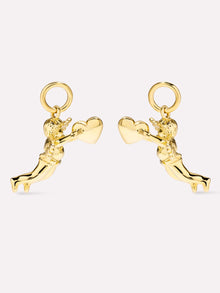 14K Gold Plated Angel Heart Love Vday Earring Charms For Women Ana Luisa Cherub Charms
