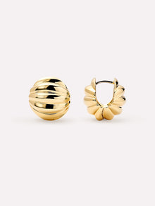 14K Gold Plated Circle Sphere Statement Oversized Earrings For Women Ana Luisa Colton