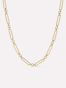 14K Gold Plated Lobster Clasp Paperclip Necklaces For Women Ana Luisa James