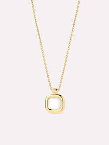 Clara Pendant | 14K Gold on Brass | Mother of Pearl