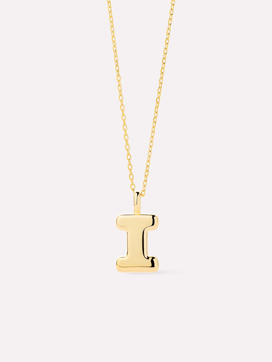 14K Gold Plated Sterling Silver Initial Pendant Necklaces For Women Ana Luisa Bubble Letter Necklace