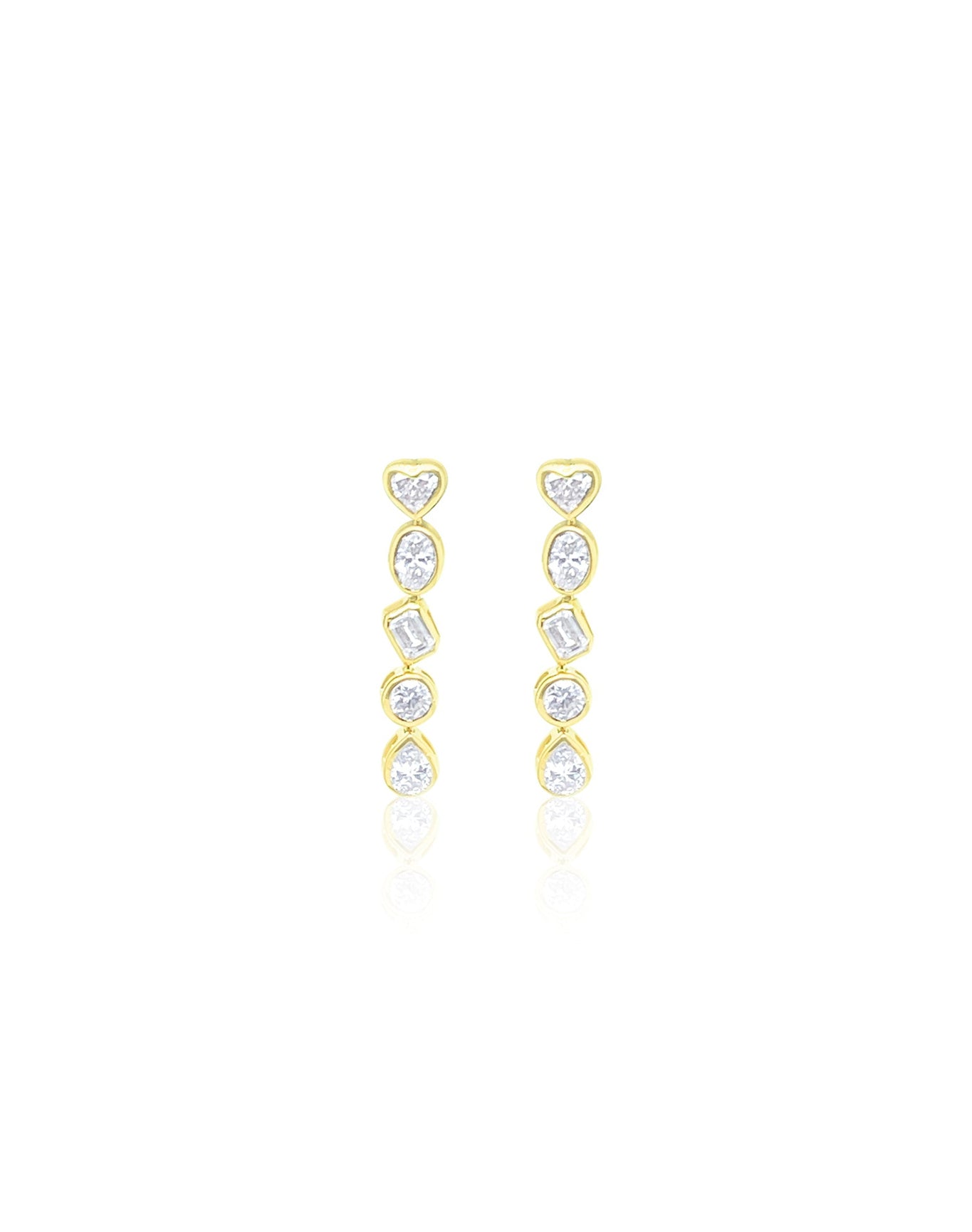14kt Yellow Gold Lab Diamond Drop Earrings | 14K Yellow Gold