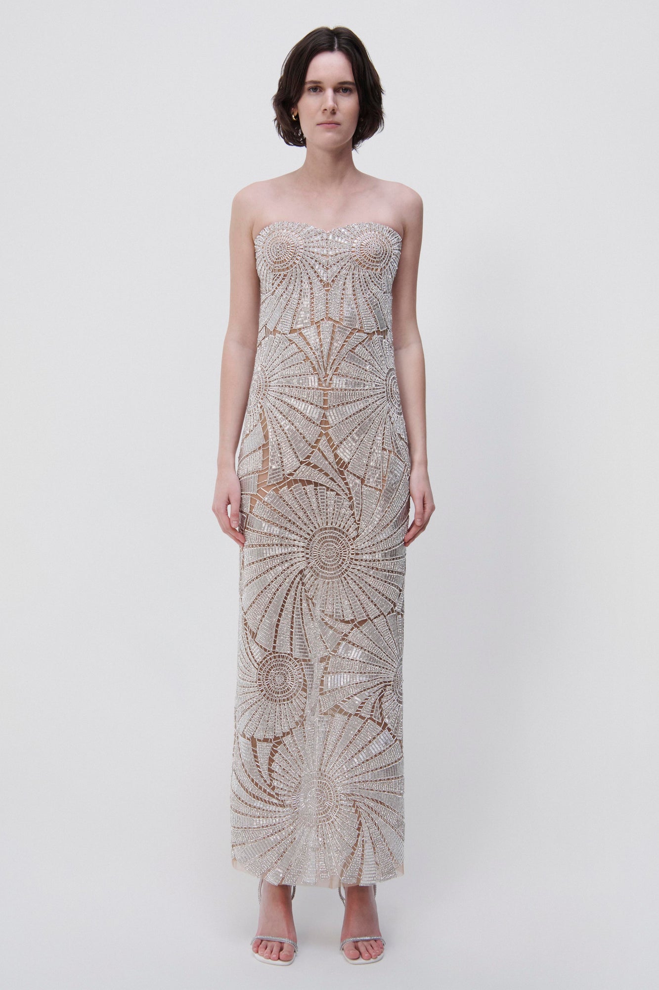 Senada Crystal Shell Gown - SIMKHAI 