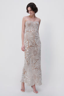 Senada Crystal Shell Gown - SIMKHAI 