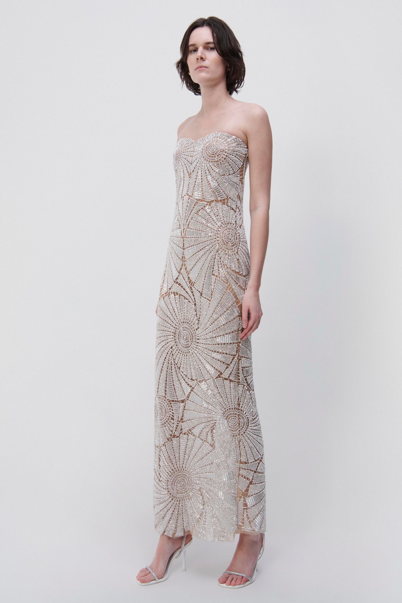 Senada Crystal Shell Gown - SIMKHAI 