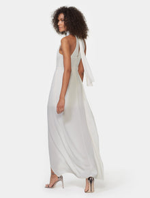 SLEEVELESS MOCK NECK GOWN - Halston