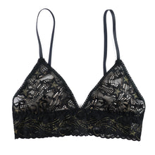 Night Fever Triangle Bralette | Black/Gold