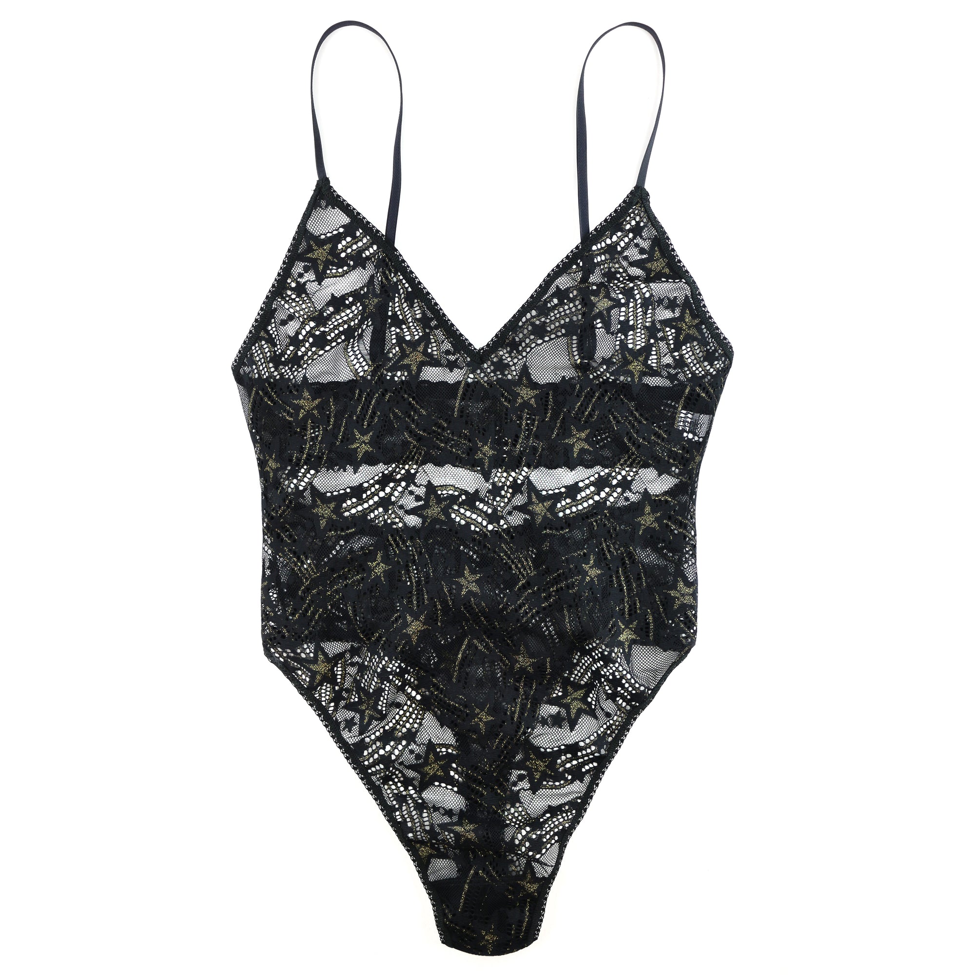 Night Fever Bodysuit | Black/Gold