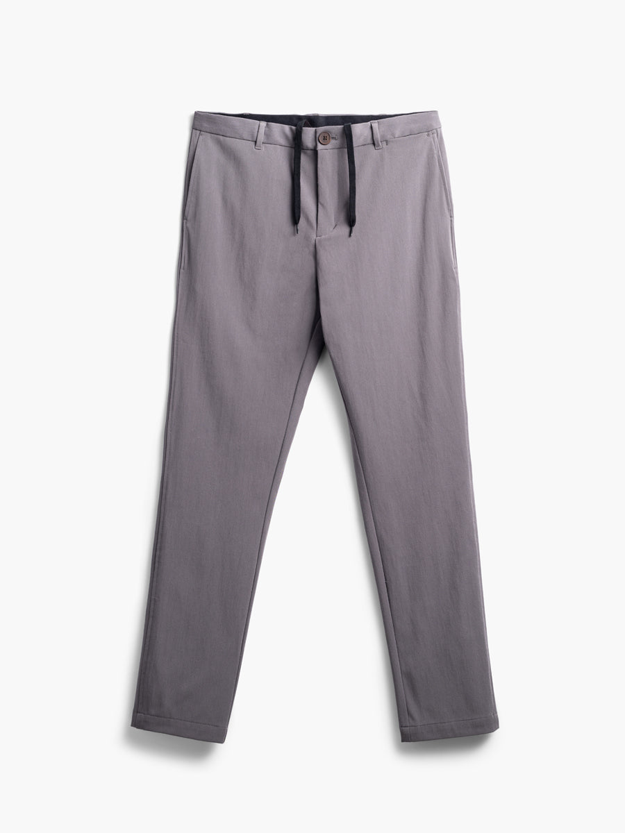 men's medium grey pace tapered chino flat shot of front