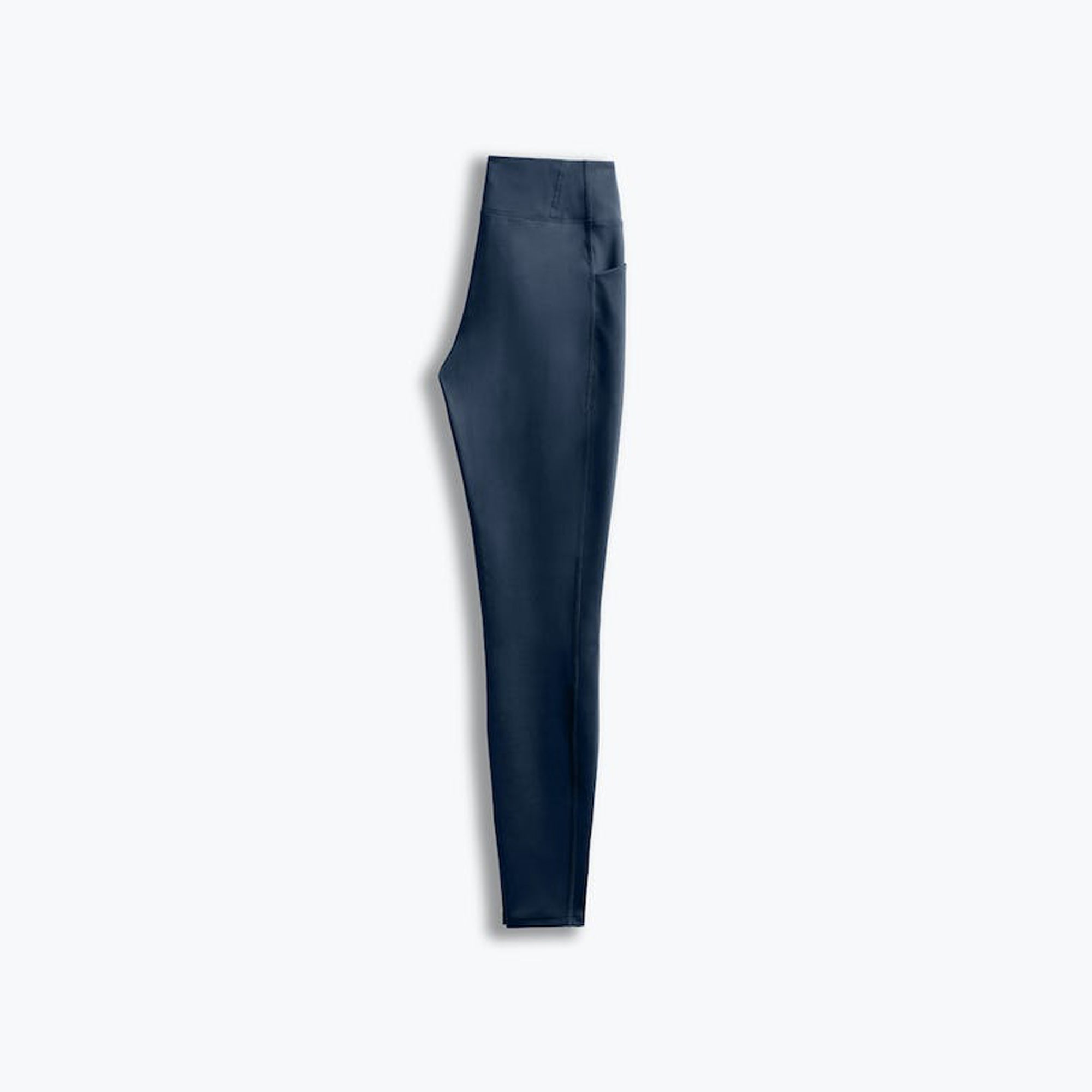 women's navy joule active legging flat shot of back folded