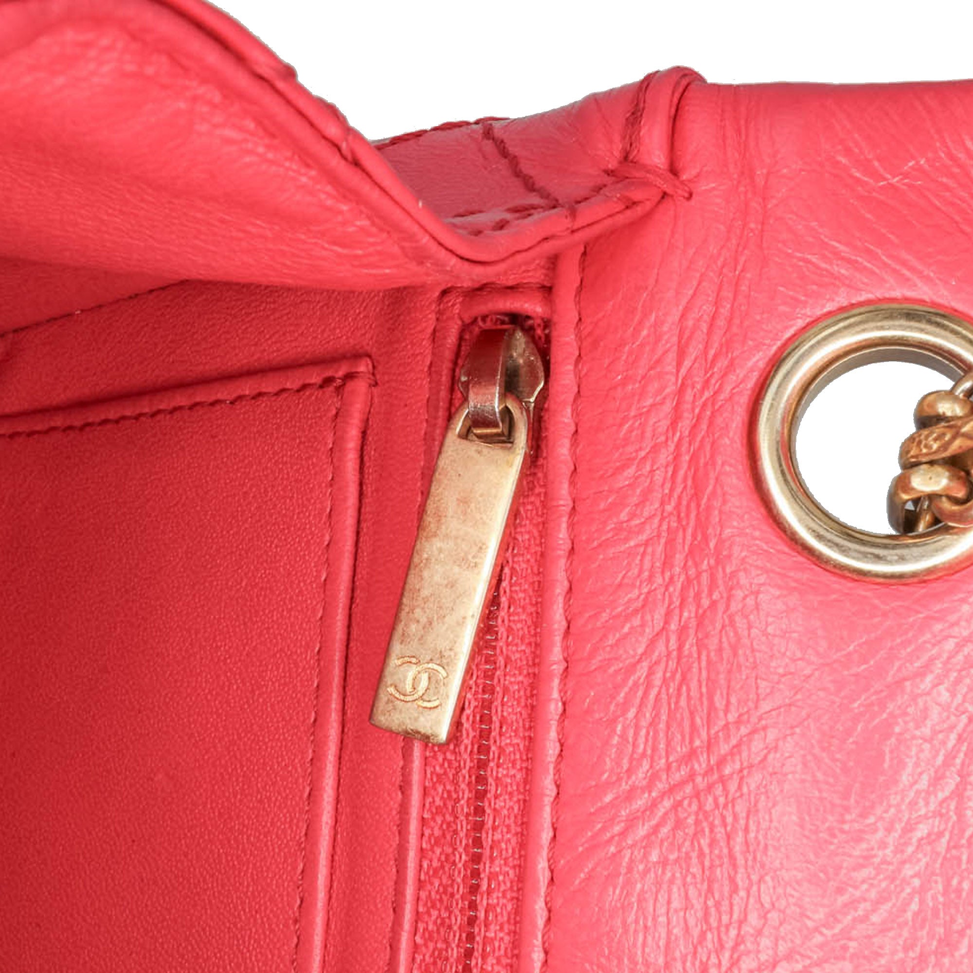 Chanel | Pre-Owned Mini Reissue 2.55 Calfskin Flap | Pink/Dark Pink