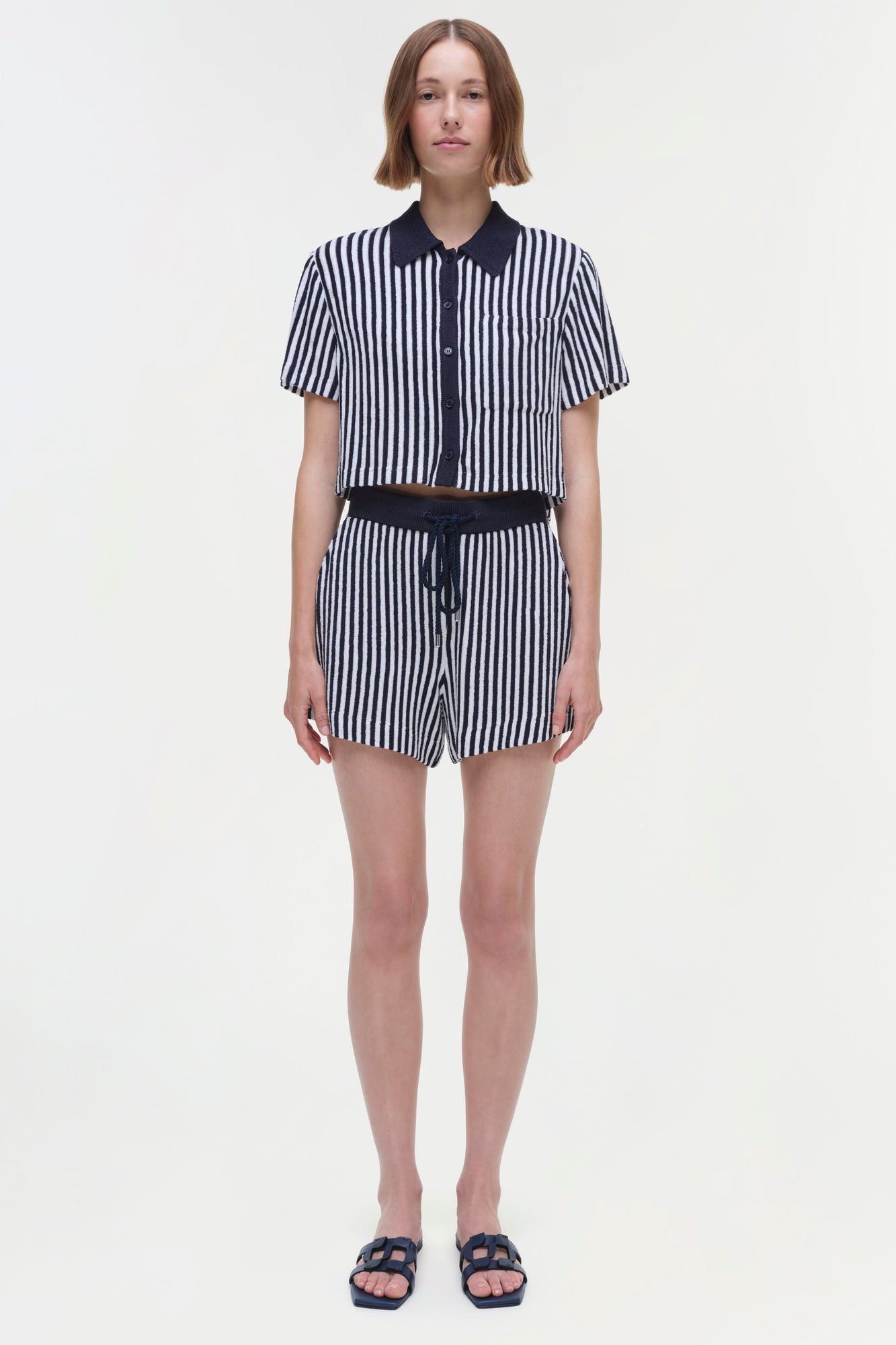 Womens | Ireland Shirt | Midnight Stripe