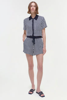 Womens | Ireland Shirt | Midnight Stripe