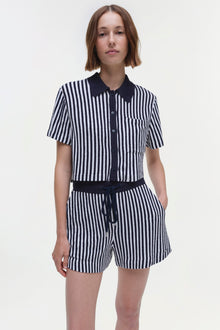 Womens | Ireland Shirt | Midnight Stripe