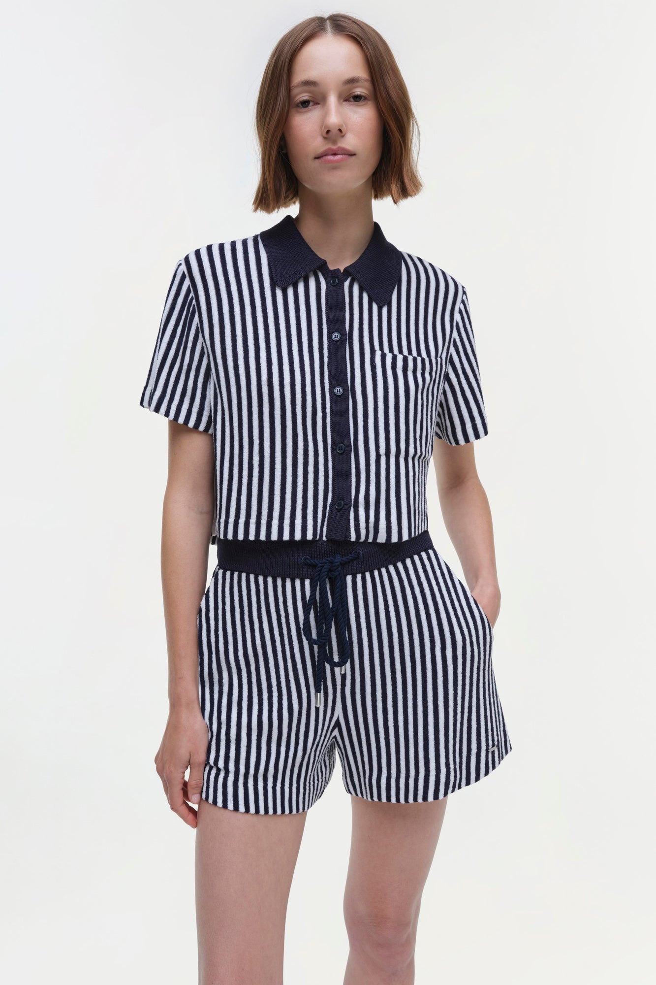 Womens | Ireland Shirt | Midnight Stripe