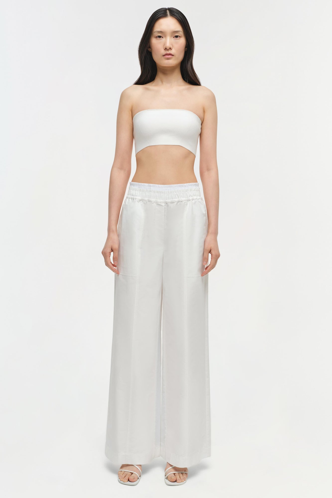 Womens | Falan Compact Knit Bralette | Ivory