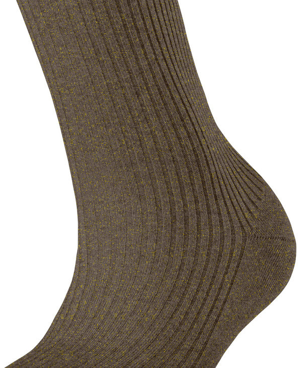 Womens | Shiny Rib Socks | Terra