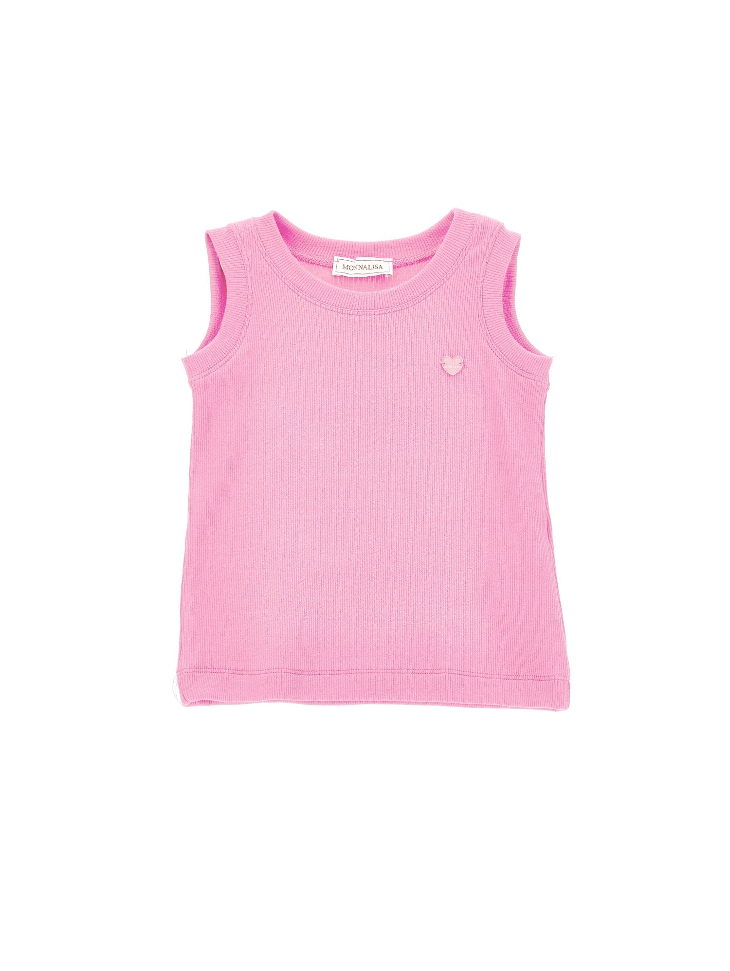 Girls | Ribbed Viscose Tank Top | FairyTale Pink