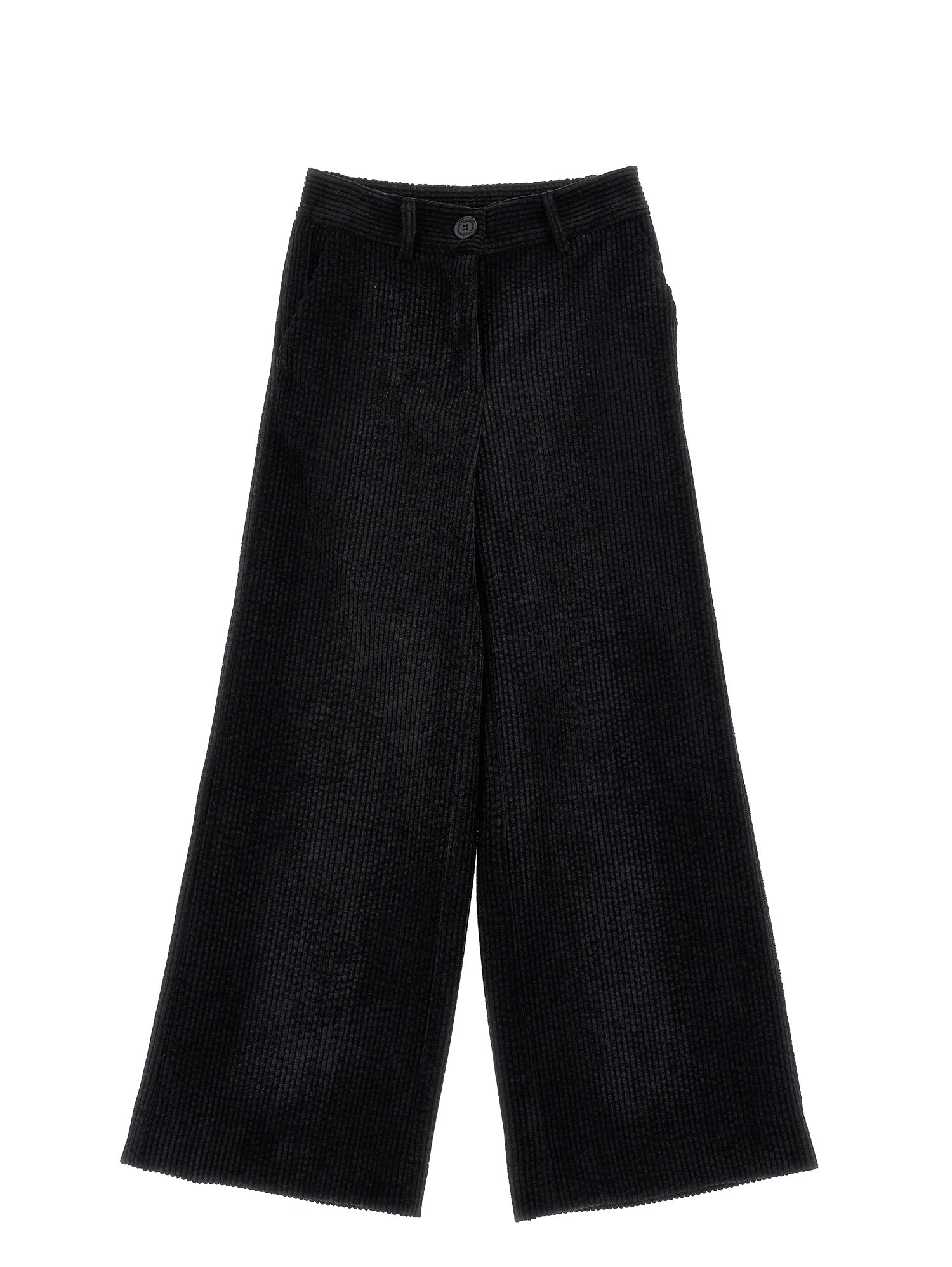 Girls | Wide-Leg Corduroy Trousers | Black