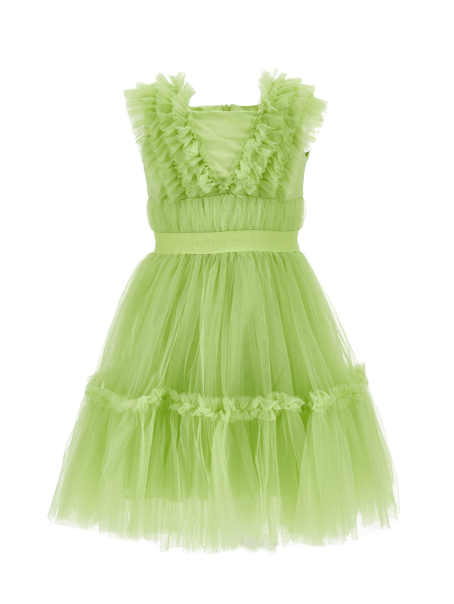 Girls | Party Time Tulle Dress | Lime Green