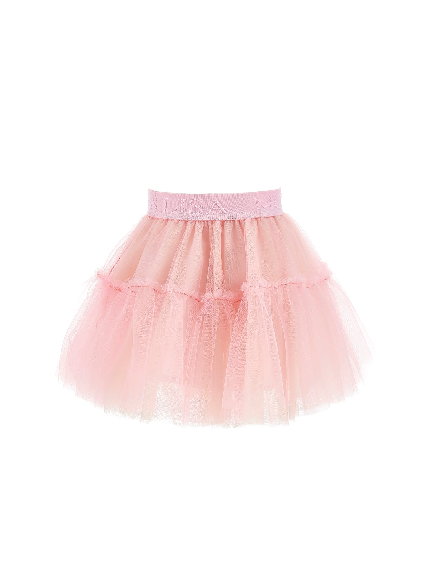 Girls | Silk Tulle Tutu Skirt | Pink/Ecru