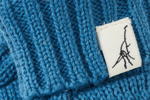 Unisex | Organic Cotton Nordic Knit Baby Booties | Fjord Blue
