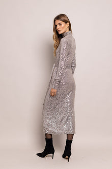Piper Dress | Silver Sequins