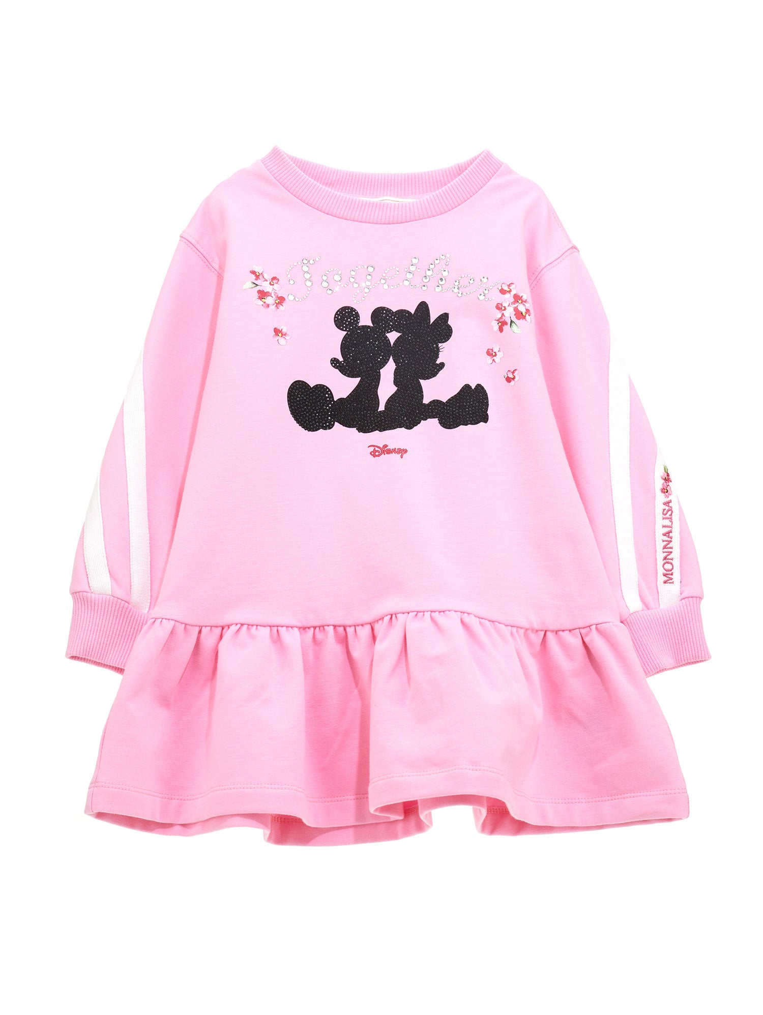 Girls | Mickey Mouse Fleece Dress | Candy Pink/Cream