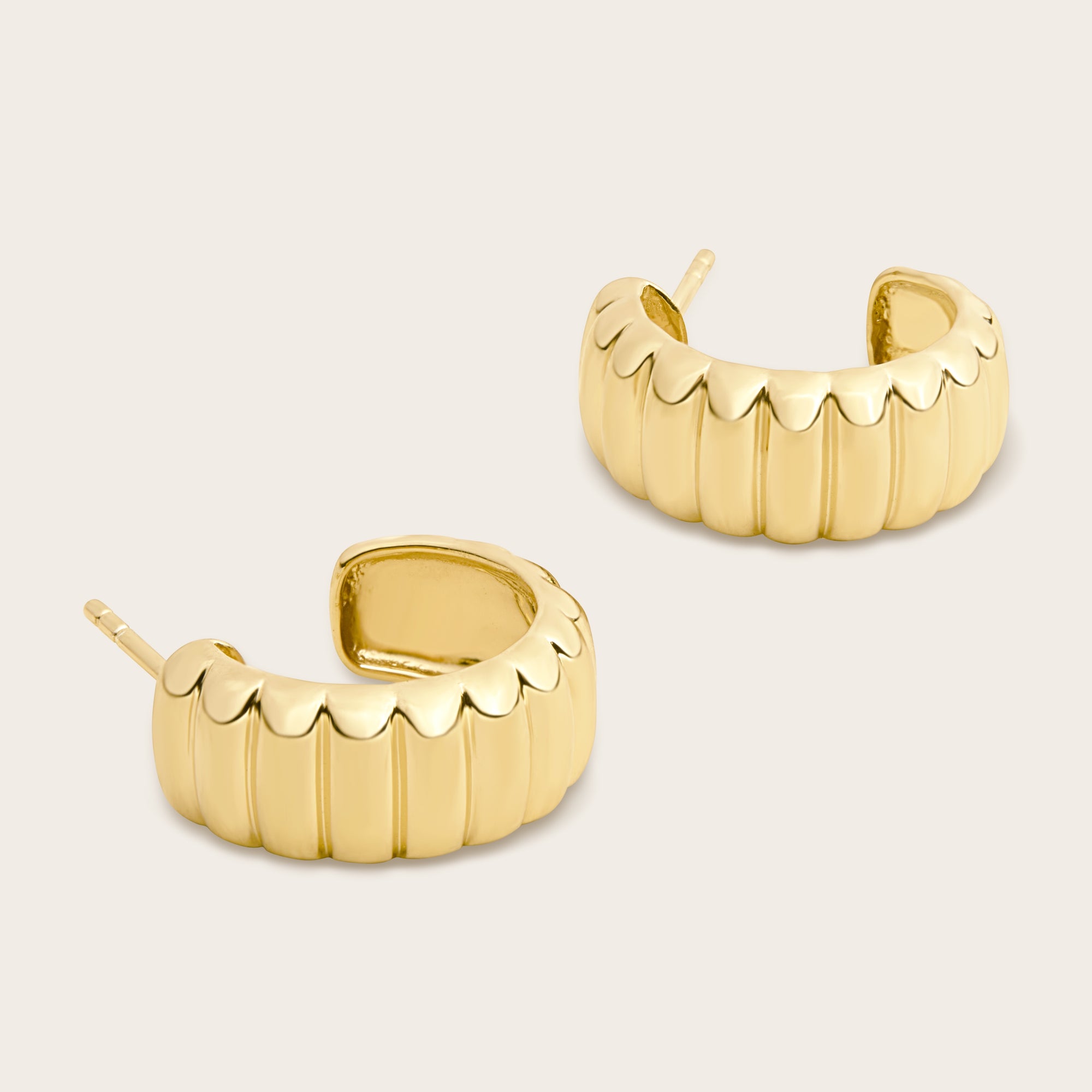 Womens | Aurelia Bold Hoops | 18K Gold Vermeil