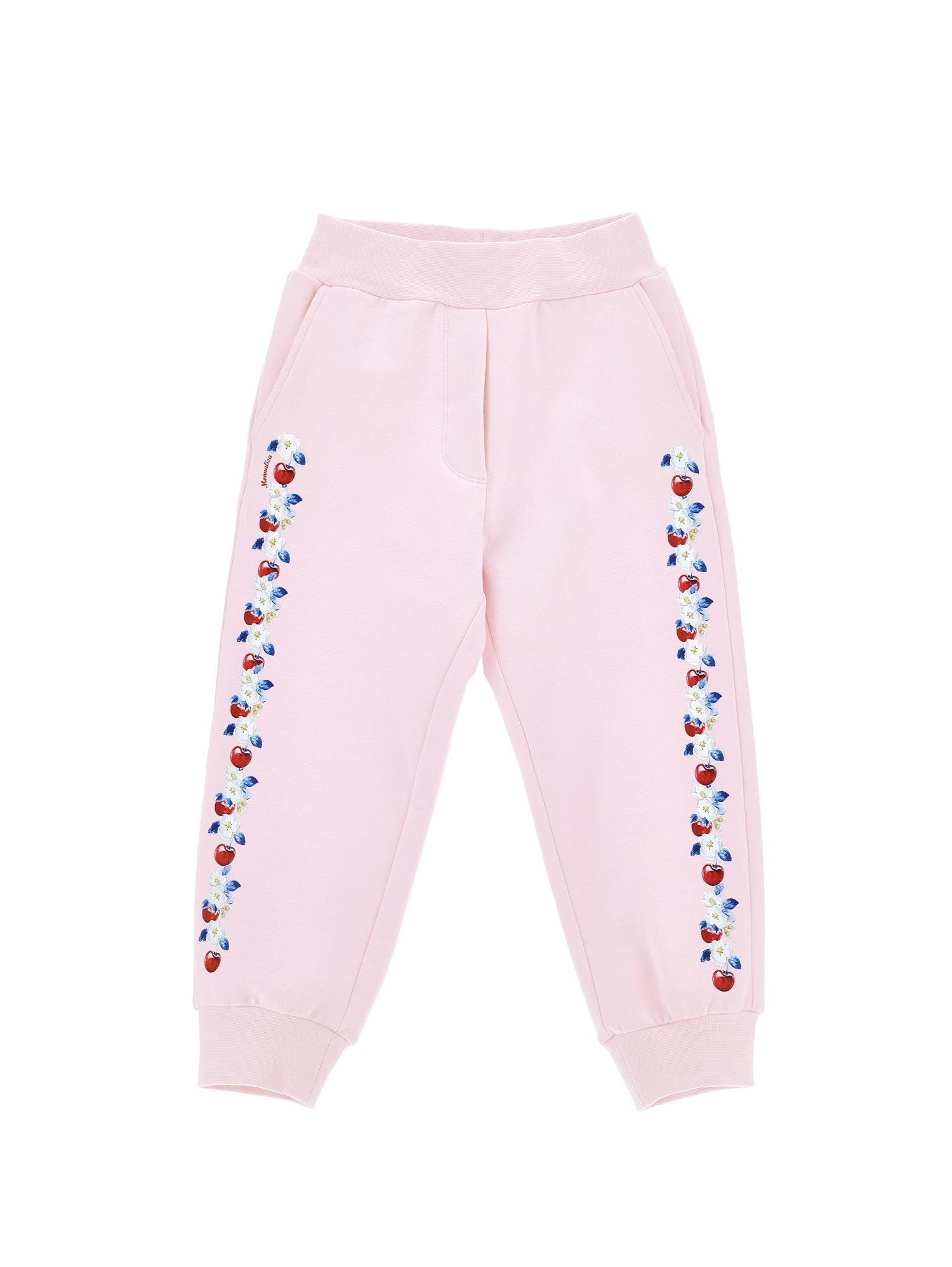 Girls | Cherry Fleece Joggers | FairyTale Pink