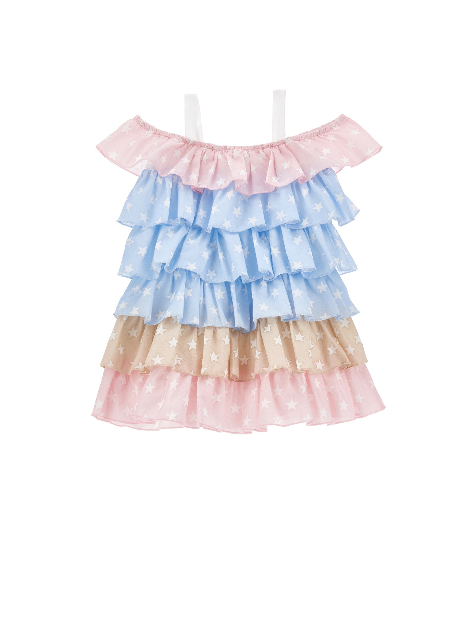 Girls | Star Muslin Sundress | Multicolor