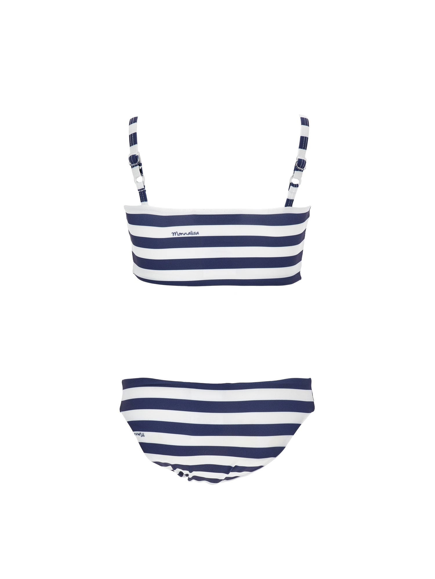 Girls | Two-Piece Swimsuit With Heart | White/Blue