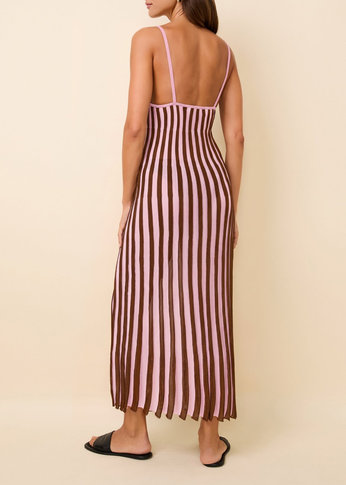 Womens | Kaylee Dress | Chestnut/Carnation Ombre