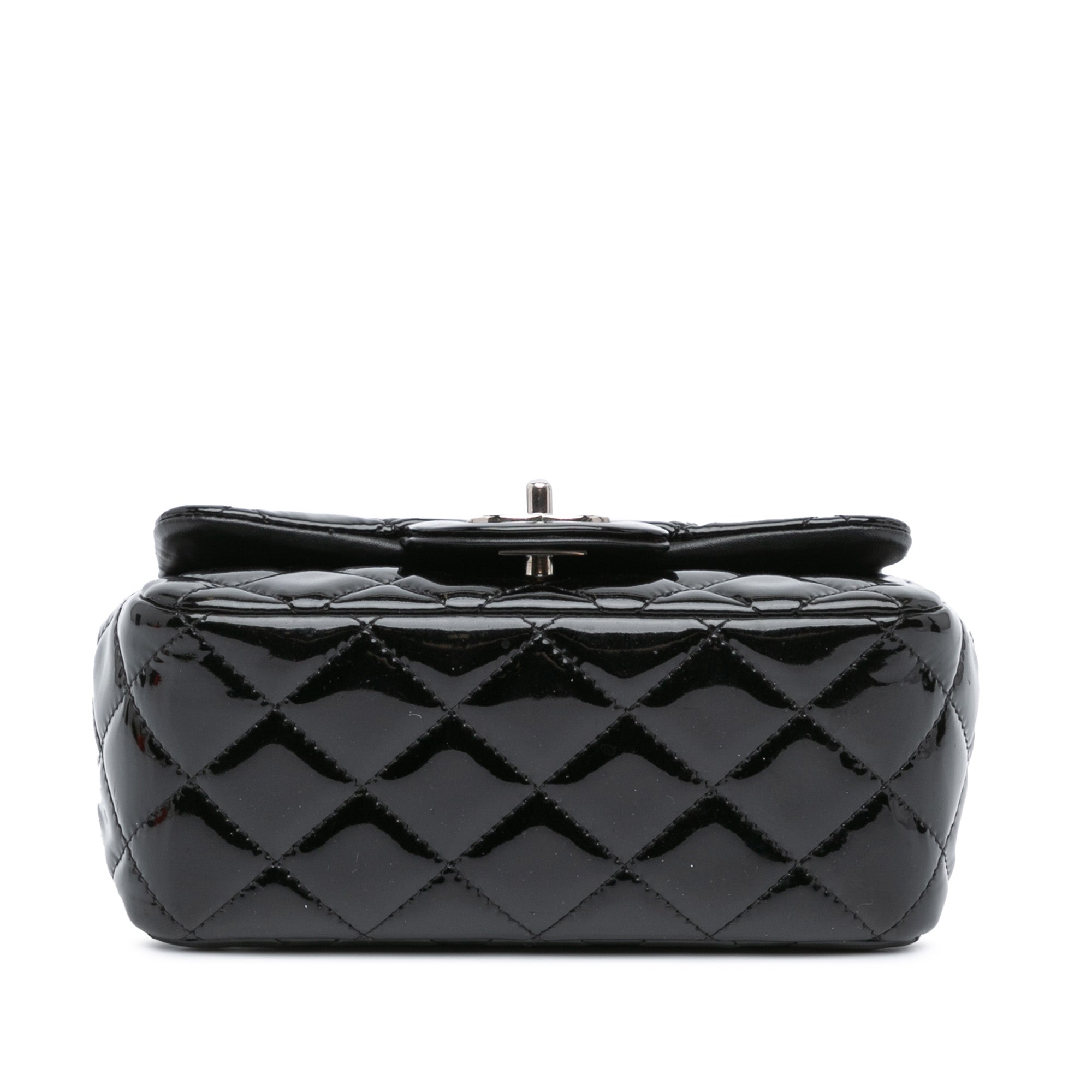 Chanel | Pre-Owned Mini Square Classic Patent Single Flap - VIII | Black