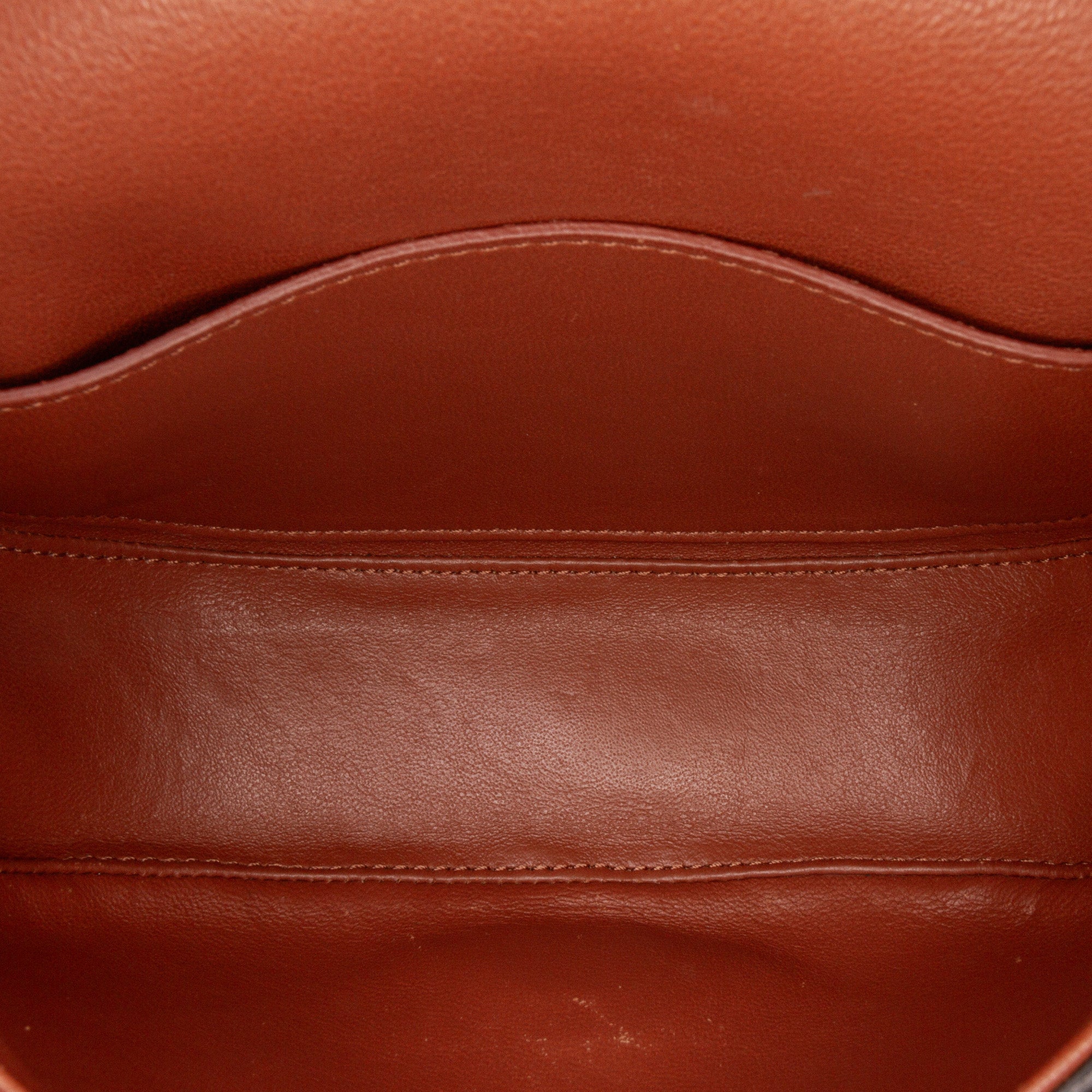 Celine | Pre-Owned Small Leather Crecy Flap Crossbody | Brown