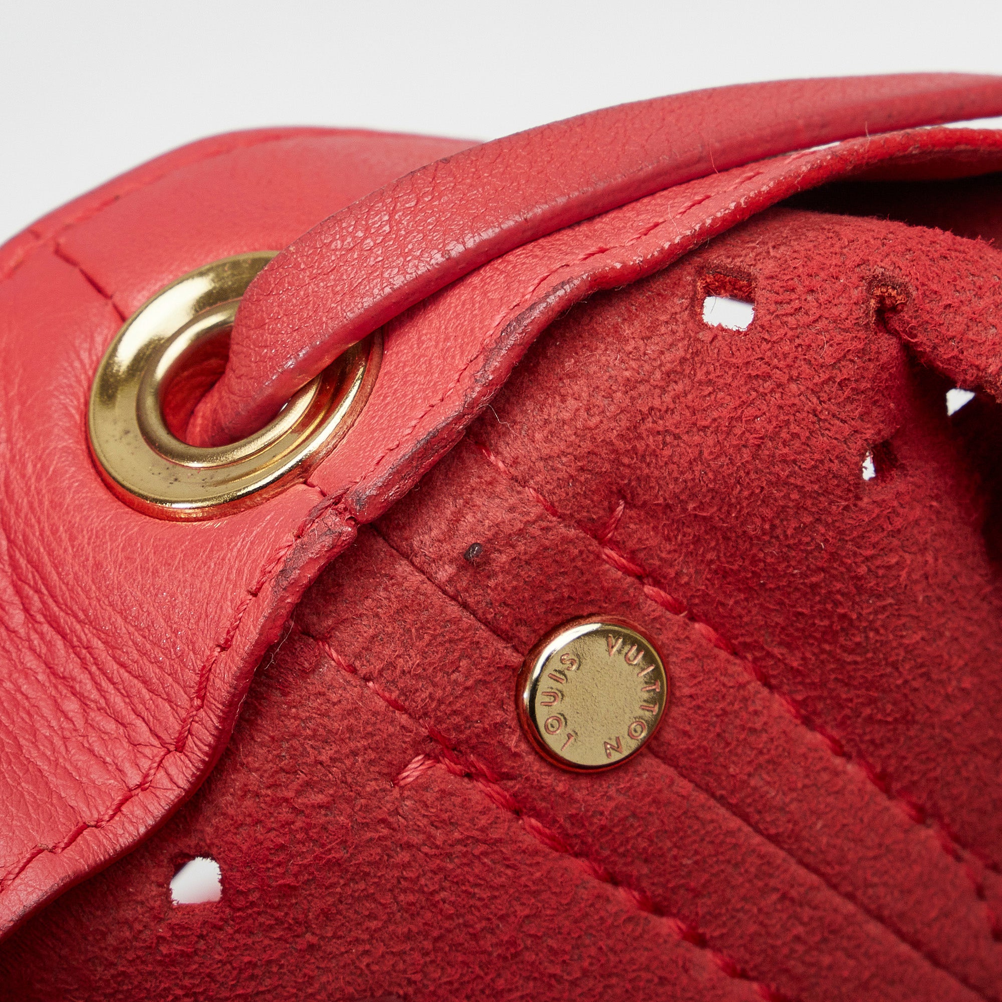 Louis Vuitton | Pre-Owned x Sofia Coppola Flore Perforated Noe | Red