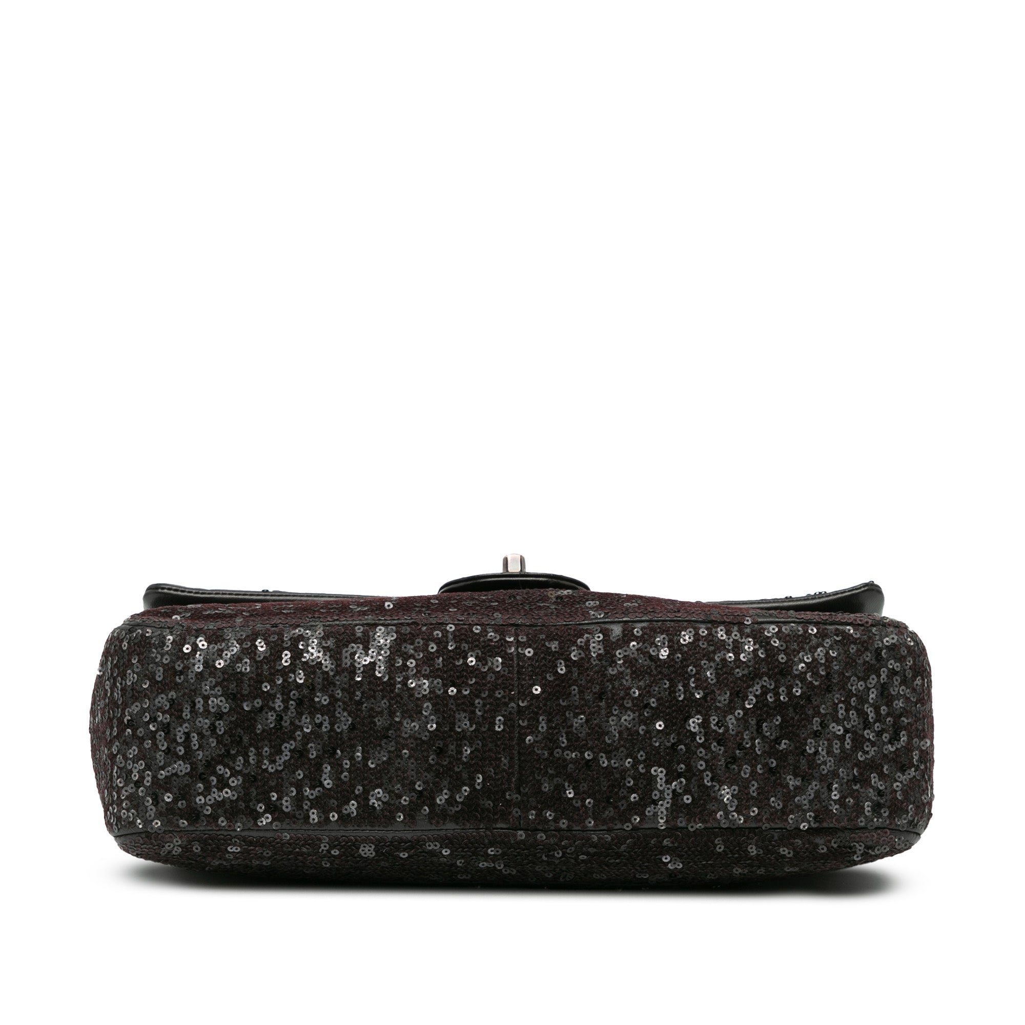 Chanel | Pre-Owned Jumbo Sequined Lambskin Moonlight On Water Flap | Black