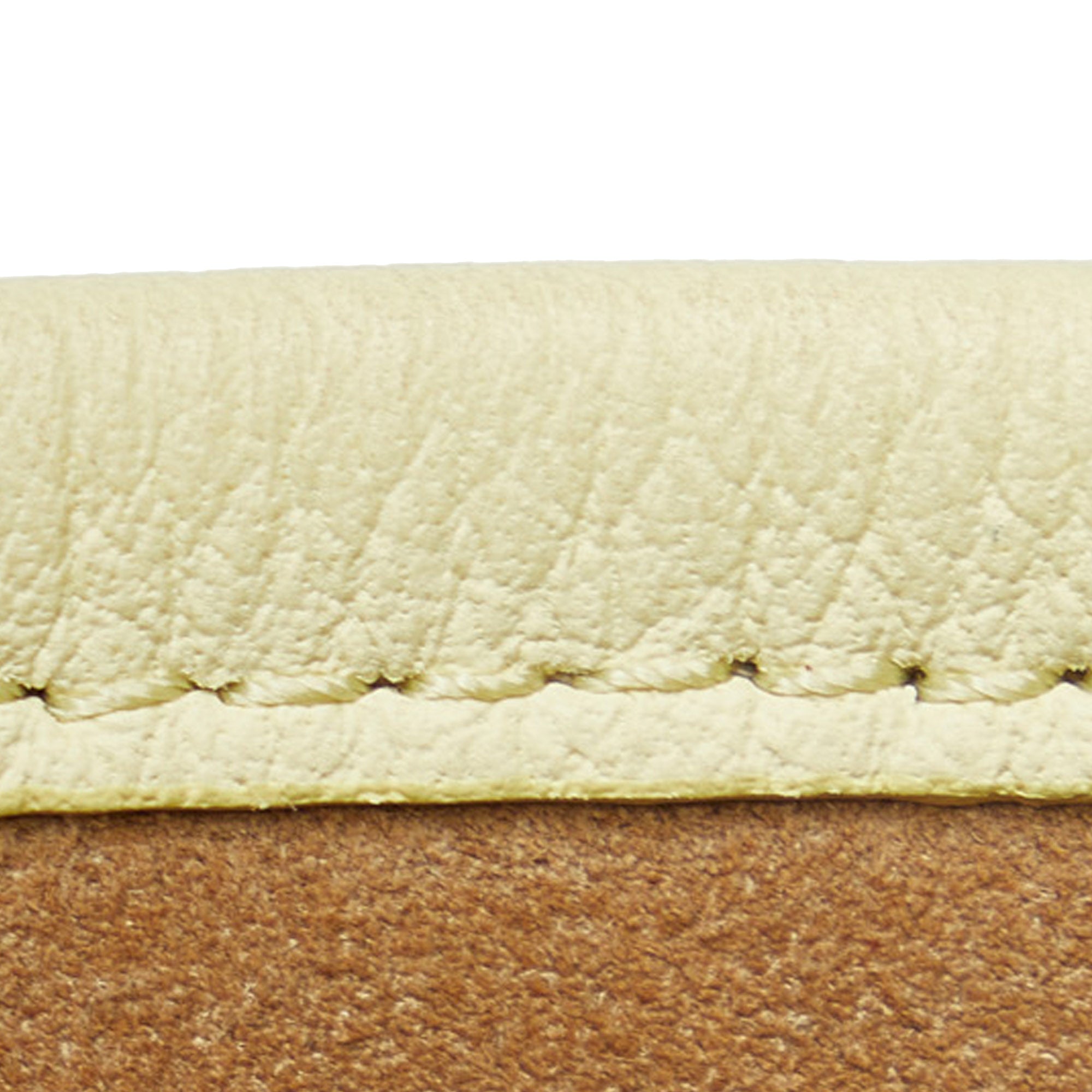 The Row | Pre-Owned Medium N/S Park Tote | Yellow/Light Yellow