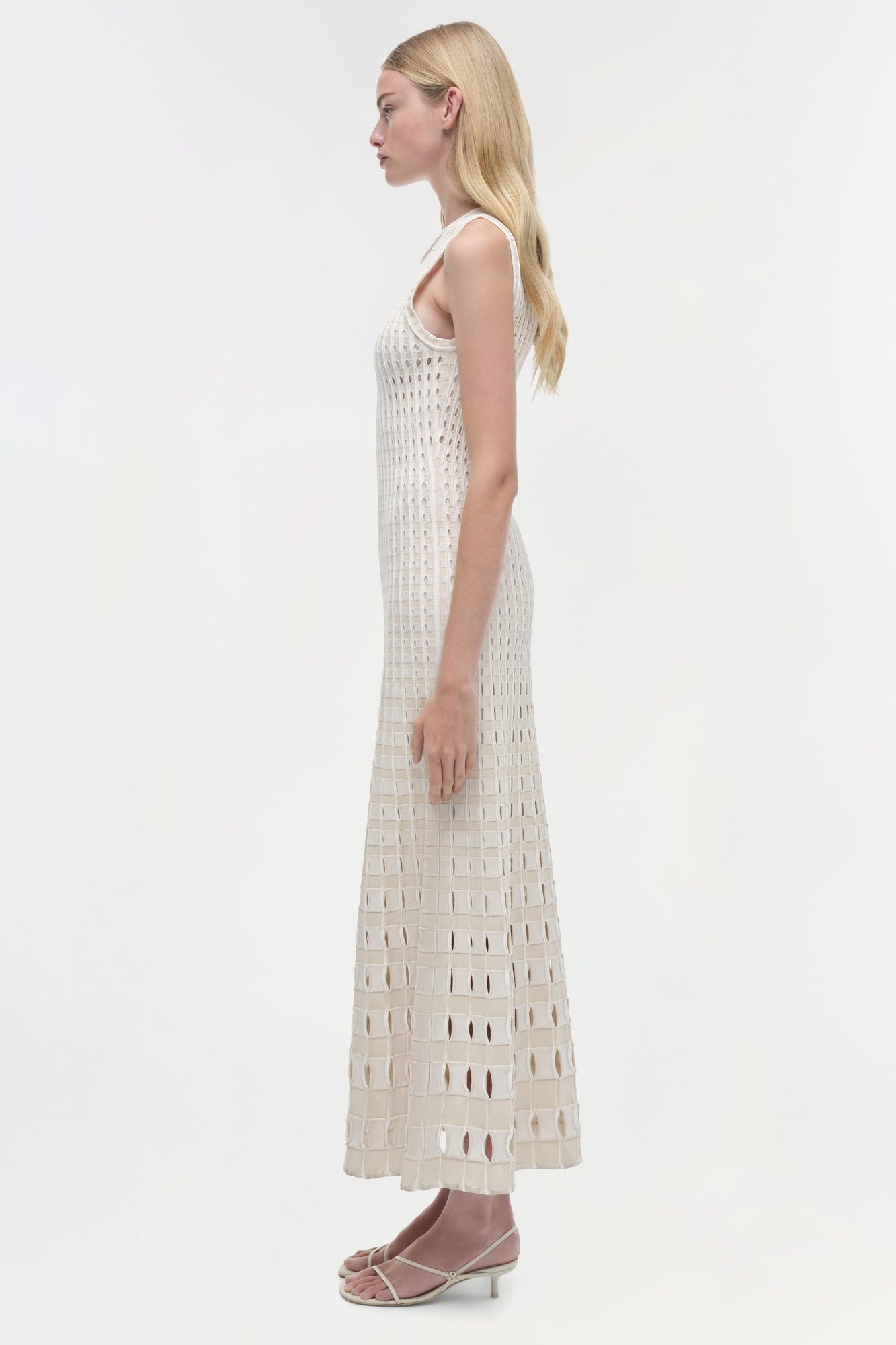 Womens | Zelma Knit Maxi Dress | Sand Multi