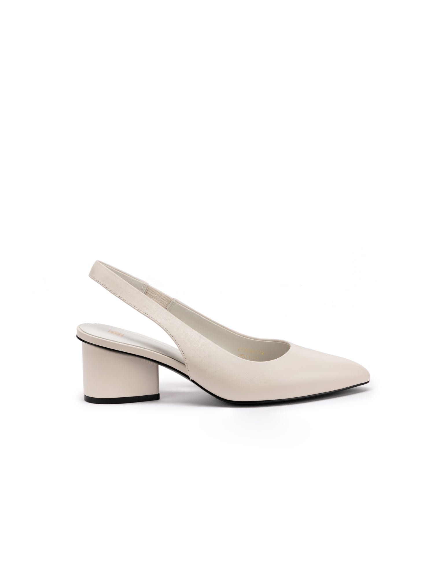Water Drop Heel Hollow High Heel | White