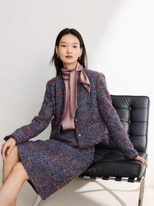 Boucle Coat | Blue