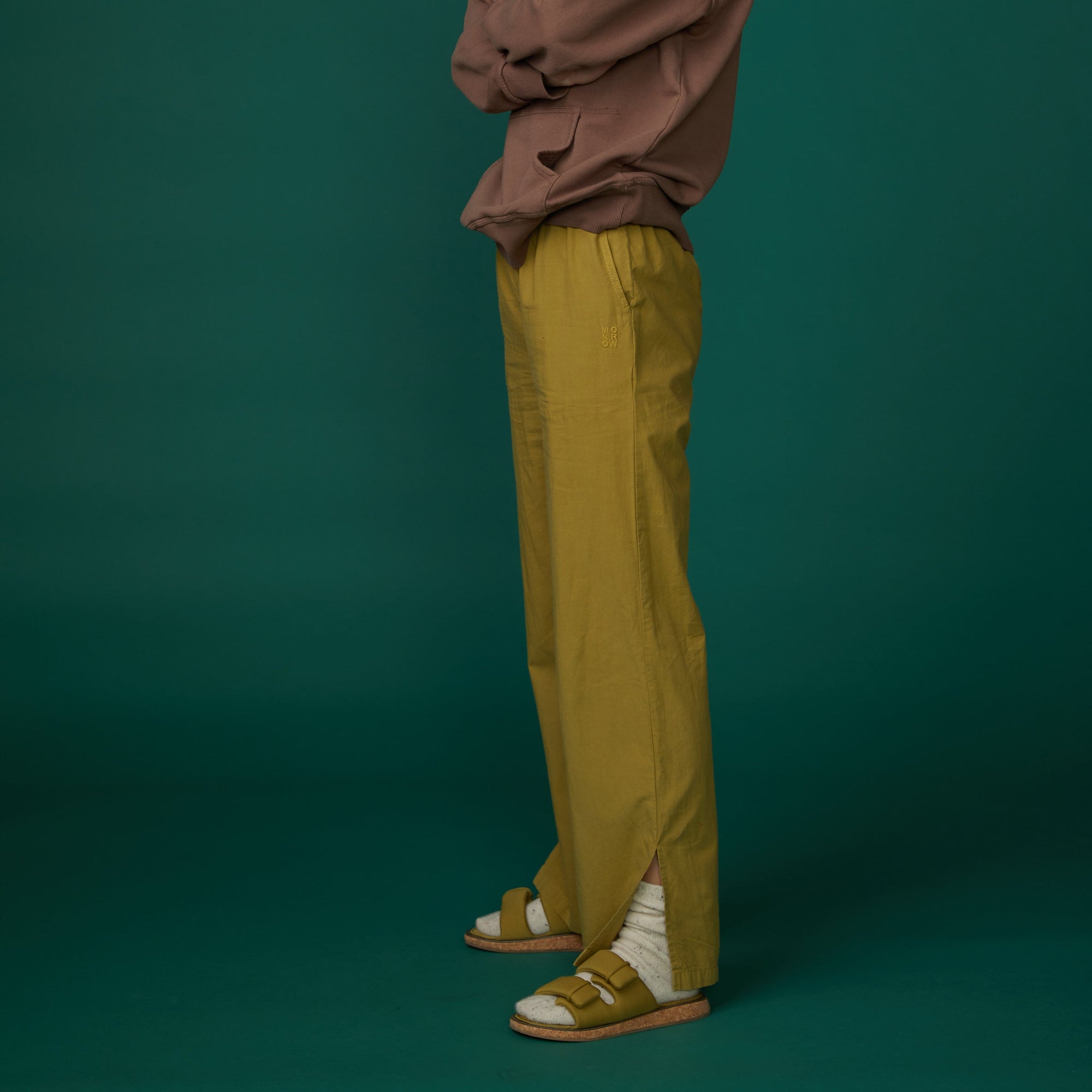 Poplin Pants | Women | Golden Olive