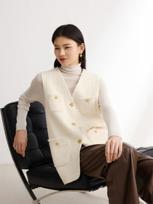 Yak Wool Vest | White