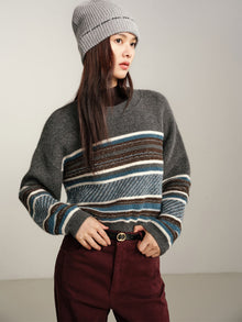 Knit Round Neck Pullover | Grey