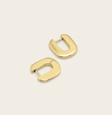 Womens | Paperclip Huggies | 18K Gold Vermeil